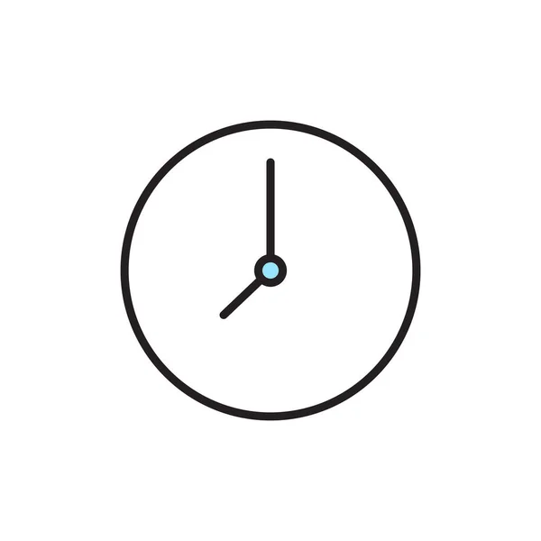 Icono de reloj aislado — Vector de stock