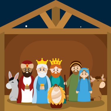 İsa 'nın doğumunun karikatürü