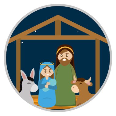 İsa 'nın doğumunun karikatürü