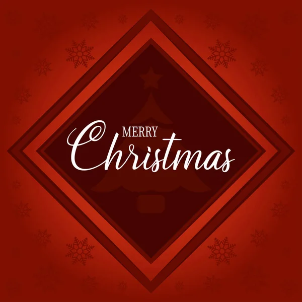 Elegantní veselé vánoční přání — Stockový vektor