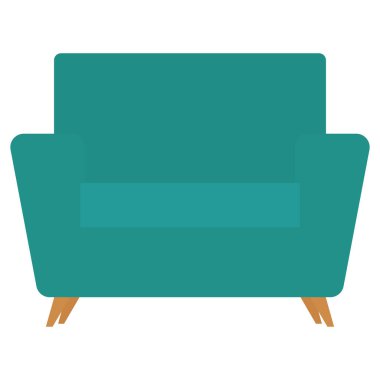 İzole edilmiş yeşil kanepe