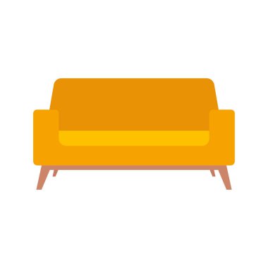 İzole kanepe sarısı