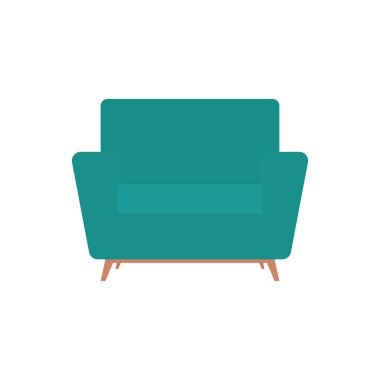 İzole edilmiş küçük kanepe yeşili