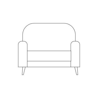 İzole kanepe çekimi