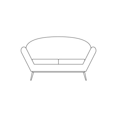 İzole kanepe çekimi