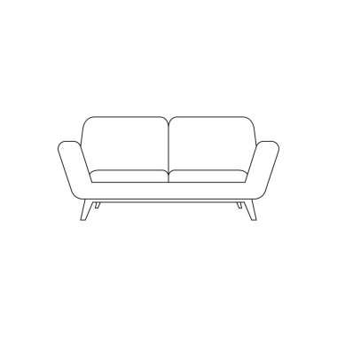 İzole kanepe çekimi