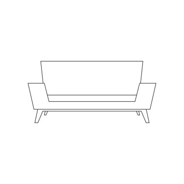 İzole kanepe çekimi