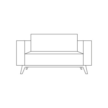 İzole kanepe çekimi