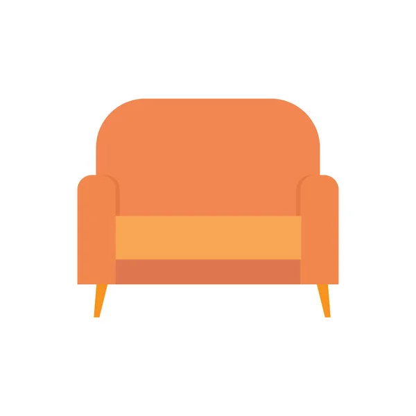 Canapé isolé brun — Image vectorielle