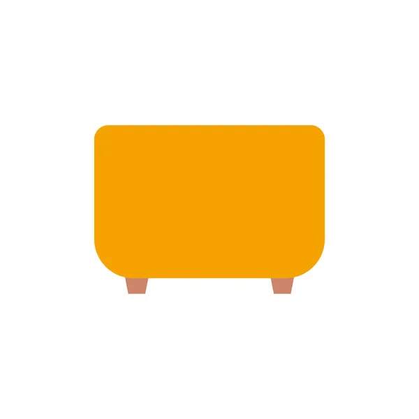 孤立的椅子黄色 — 图库矢量图片