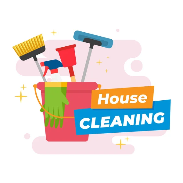 Produits nettoyage de maison — Image vectorielle