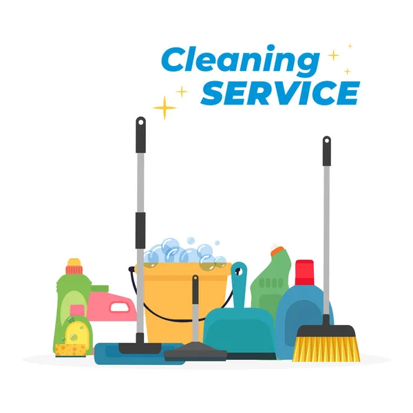 Productos Servicio de limpieza — Vector de stock