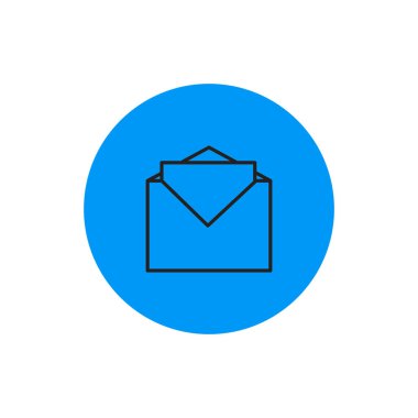 İzole posta mavi logosu