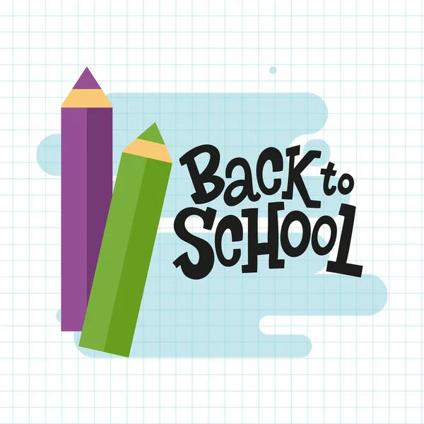 Ołówki Powrót do szkoły — Wektor stockowy