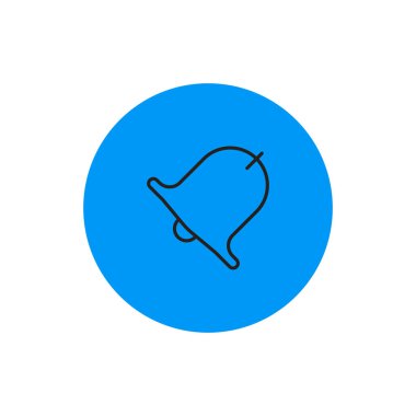 İzole edilmiş mavi alarm logosu