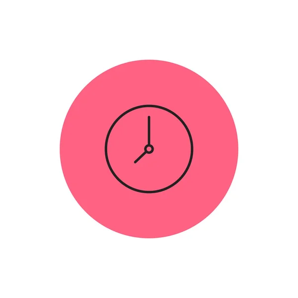 Reloj aislado logo rojo — Vector de stock