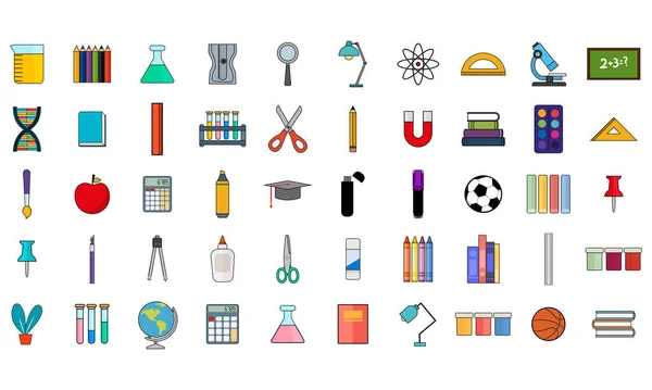 Set outils école — Image vectorielle