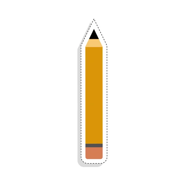 İzole edilmiş kalem aracı etiketi — Stok Vektör