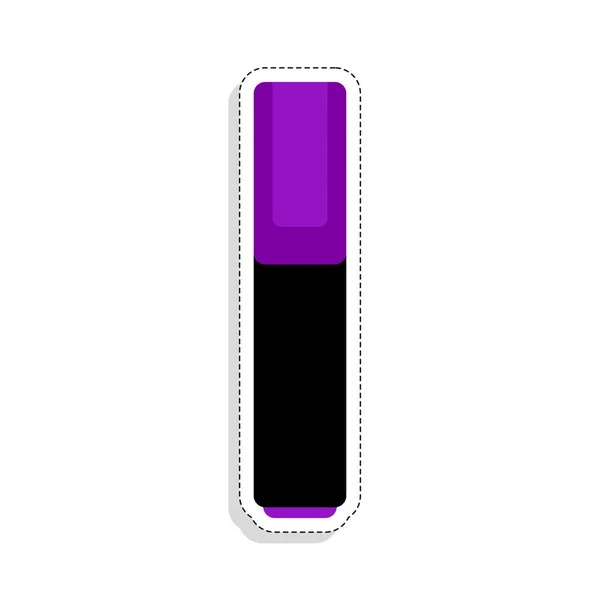 Autocollant outil marqueur isolé — Image vectorielle