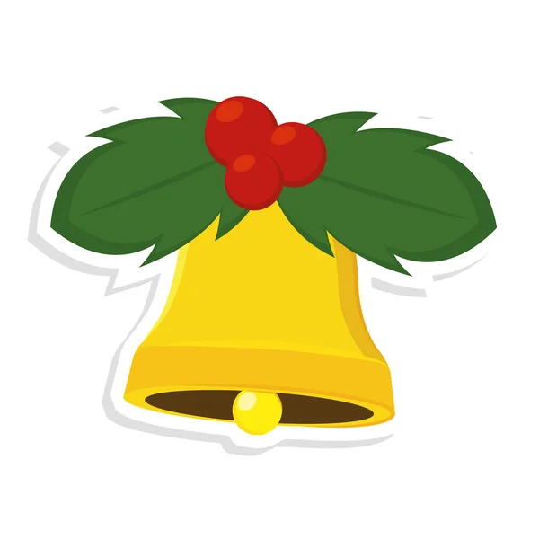 Izolovaný vánoční zvon — Stockový vektor