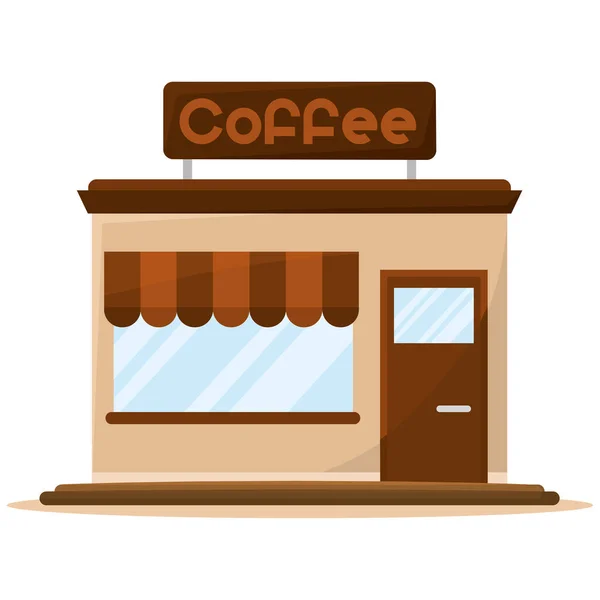 Isolated coffee shop — Stock Vector