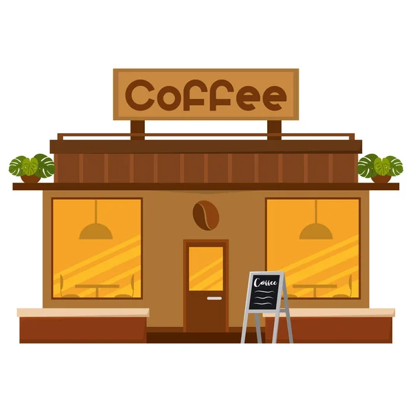 Isolated coffee shop — Stock Vector