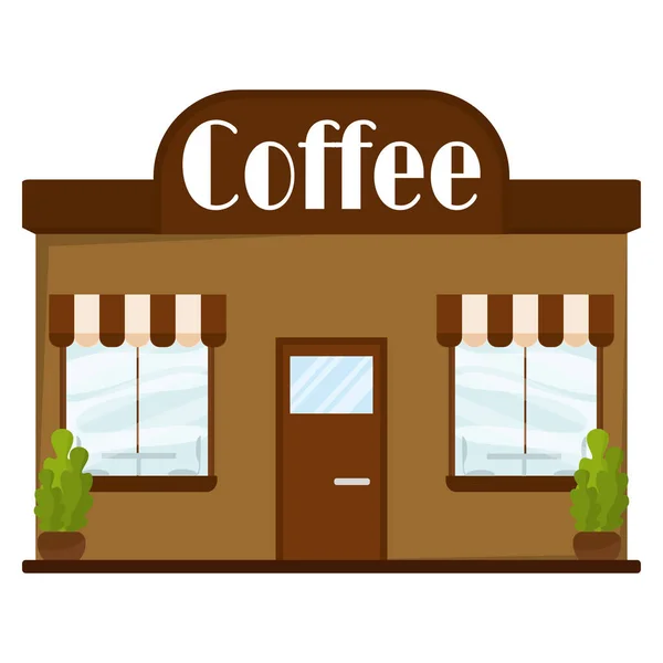Ізольована кафе — стоковий вектор