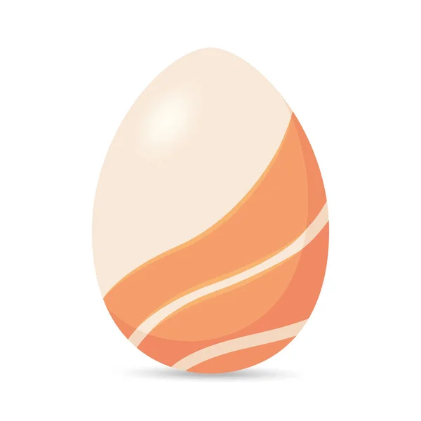 Huevo de Pascua decorado colorido aislado — Vector de stock