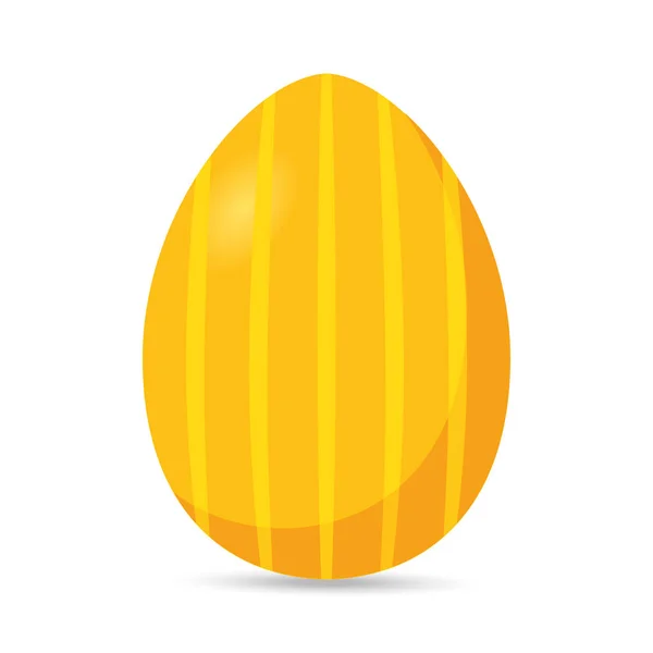 Huevo de Pascua decorado colorido aislado — Vector de stock