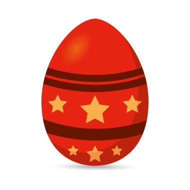 Ayrı renklerde dekore edilmiş Paskalya yumurtası.