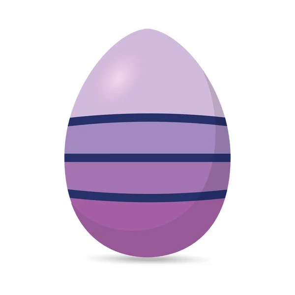 Isolated colorful decorated easter egg — Stock Vector