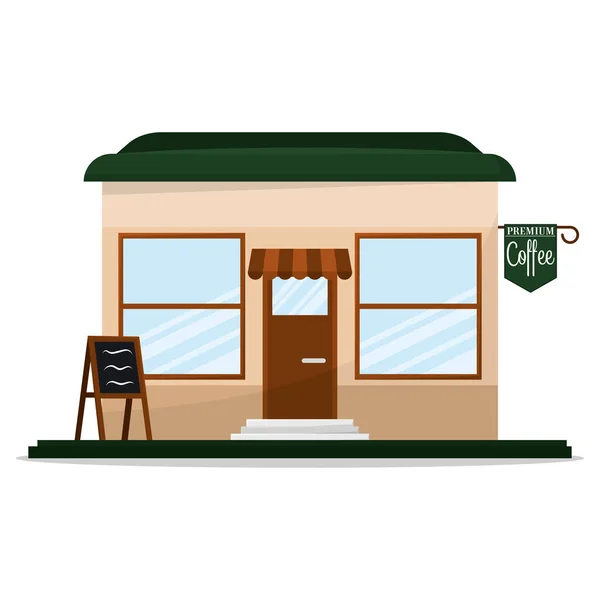 Isolated coffee shop — Stock Vector