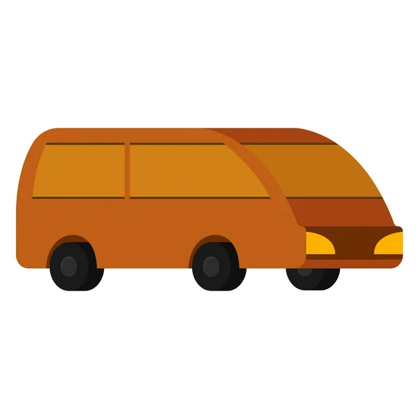 Geïsoleerde 3D oranje auto pictogram — Stockvector