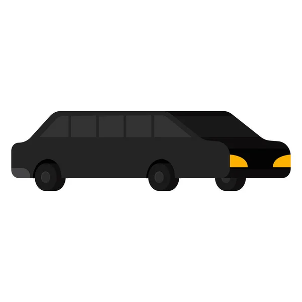 Izolowana ikona 3d czarny samochód — Wektor stockowy