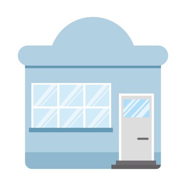 İzole edilmiş bir dükkan ikonu