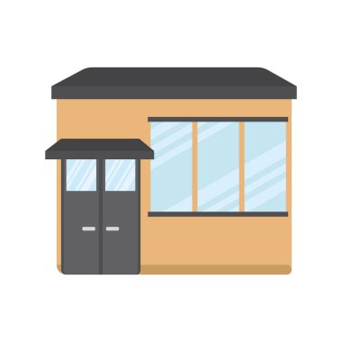 İzole edilmiş bir dükkan ikonu