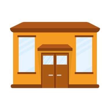 İzole edilmiş bir dükkan ikonu