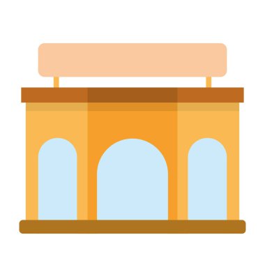 İzole edilmiş bir dükkan ikonu