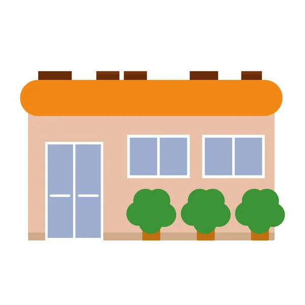 Isolated shop building icon — Stock Vector