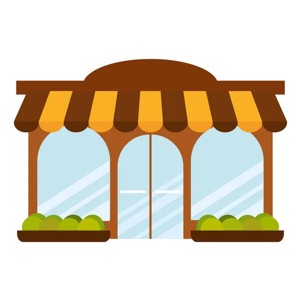 Isolated shop building icon — Stock Vector