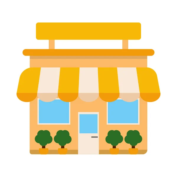 Isolated shop building icon — Stock Vector