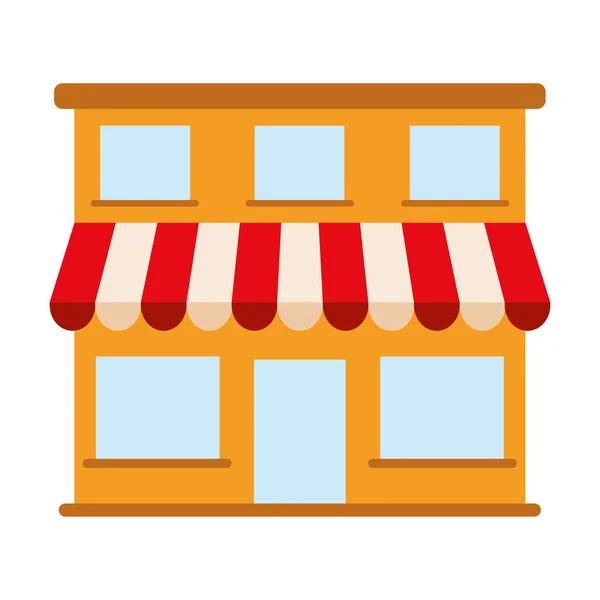 Isolated shop building icon — Stock Vector