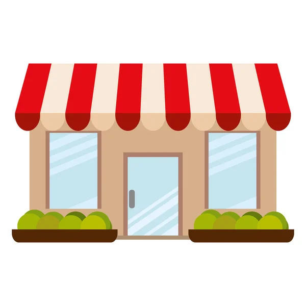 Isolated shop building icon — Stock Vector