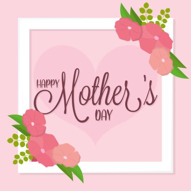 Metin ve çiçekli rozet