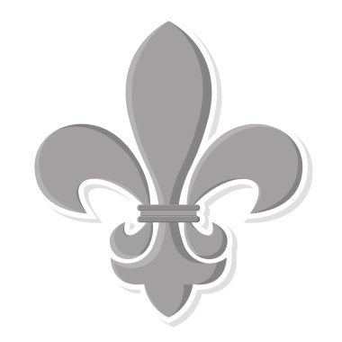 İzole edilmiş fleur de lis simgesi
