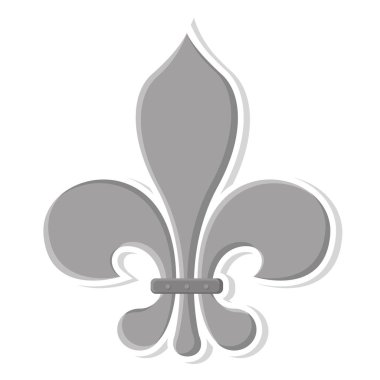 İzole edilmiş fleur de lis simgesi