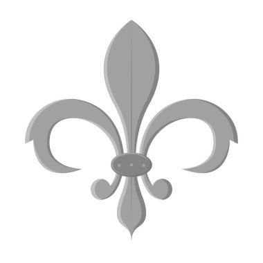 İzole edilmiş fleur de lis simgesi