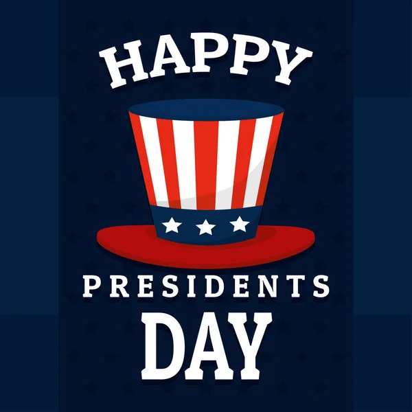Carte de vœux de la journée présidentielle — Image vectorielle