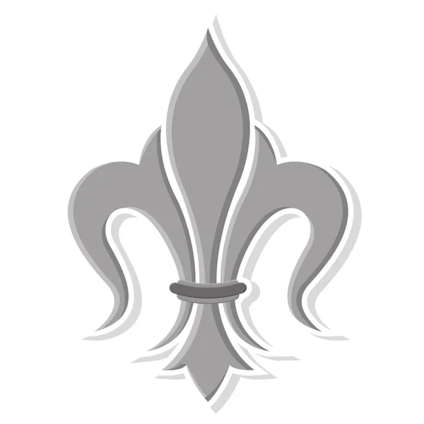 Izolovaná ikona fleur de lis — Stockový vektor