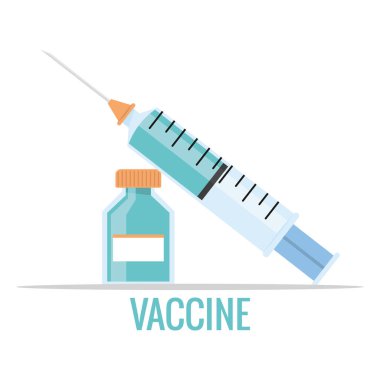 Vial ve şırınga Aşılama posteri